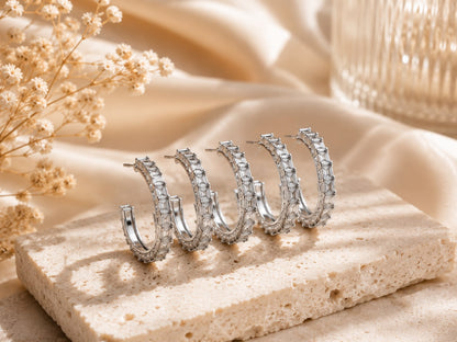 Pendientes Aurora Plata